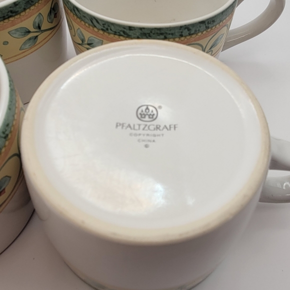 Pfaltzgraff French Quarter Coffee Mug. Vintage 1990 design. Set of 4. - Picture 6 of 6